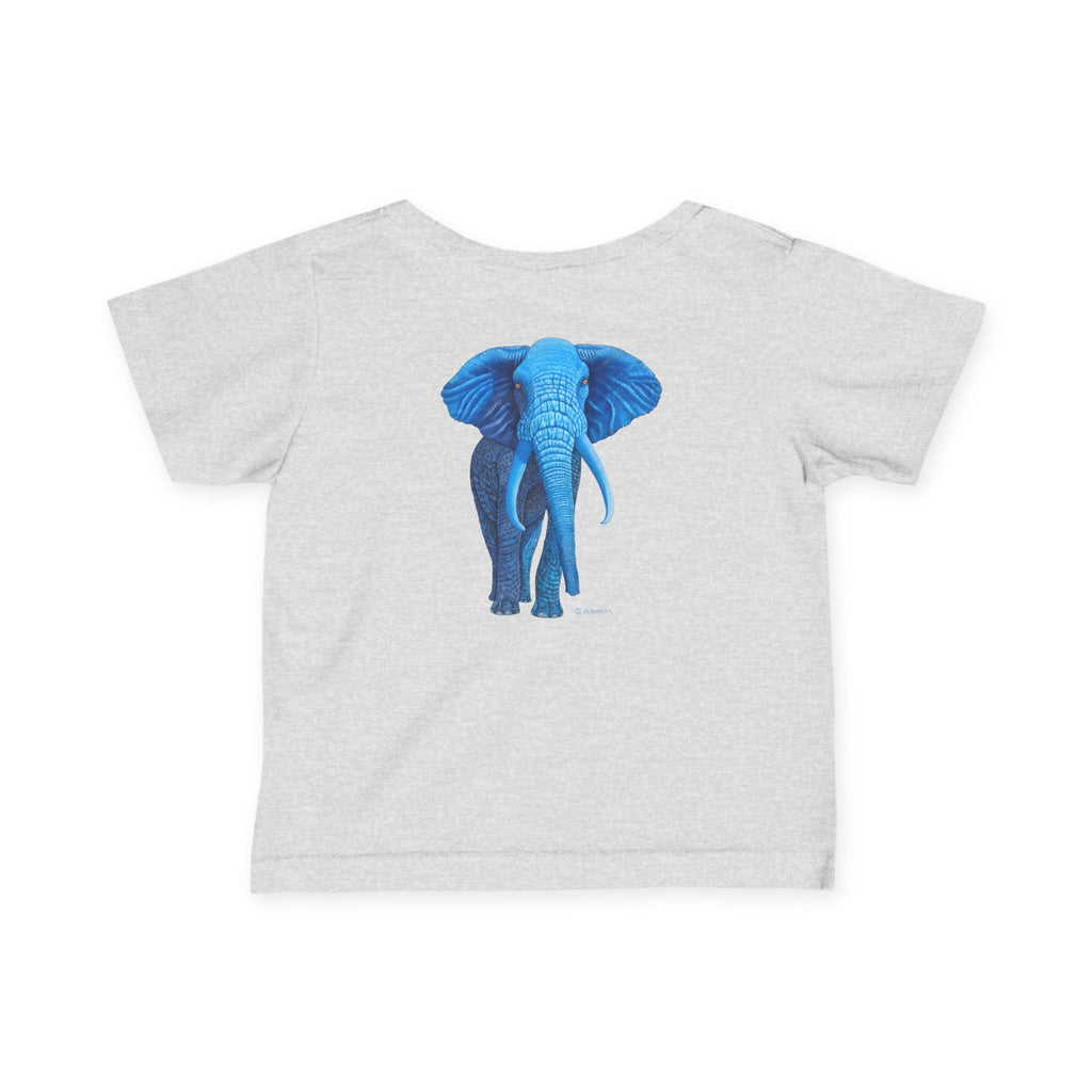 Blue Safari Elephant Infant Tee