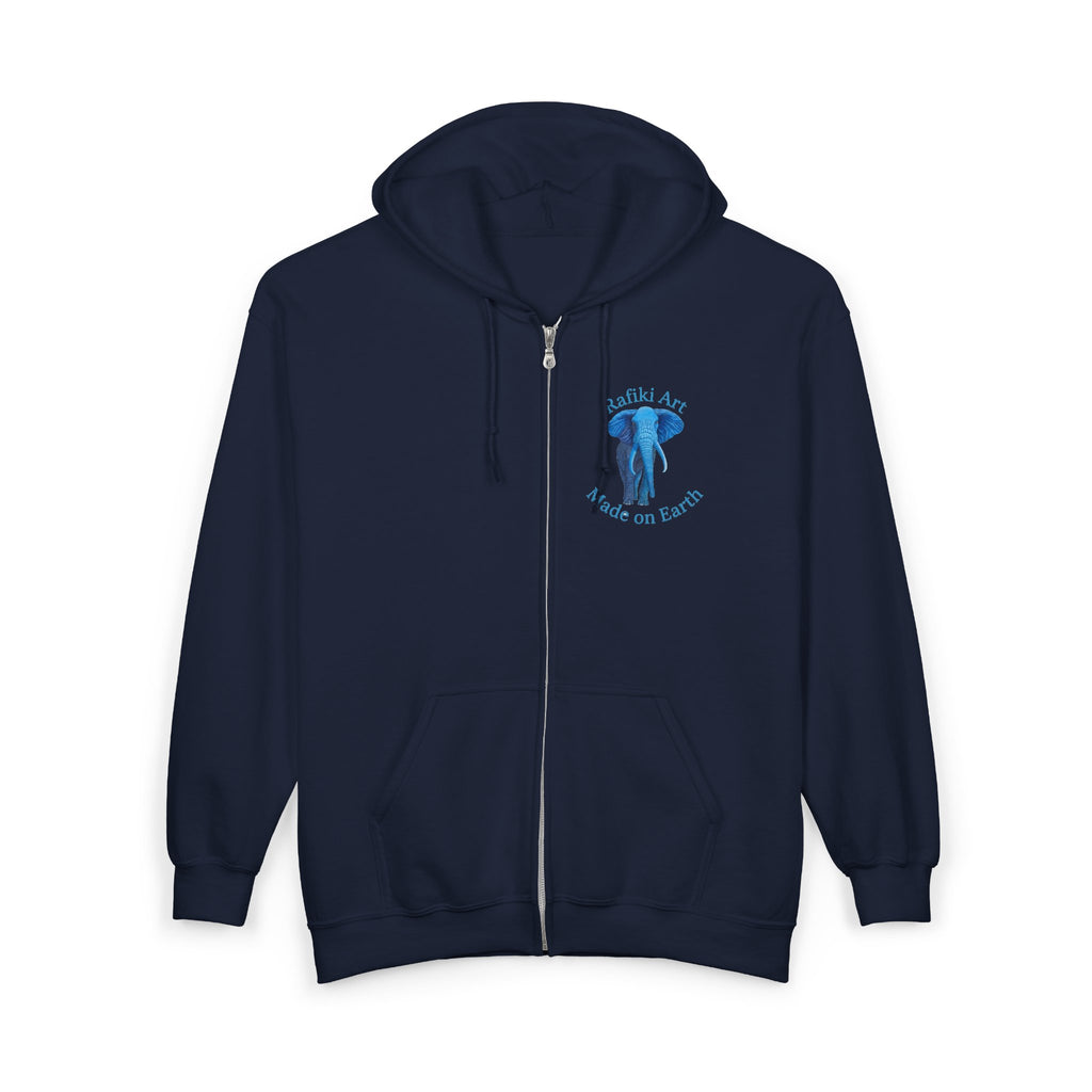 Blue Elephant Full-Zip Hoodie