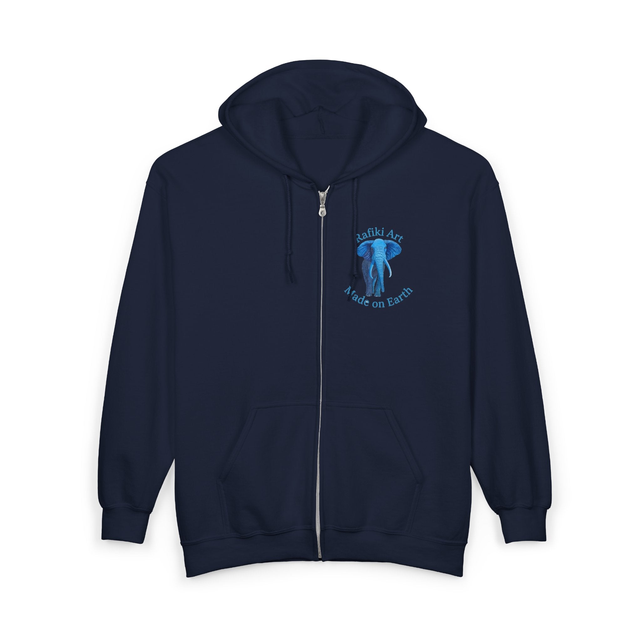 Blue Elephant Full-Zip Hoodie