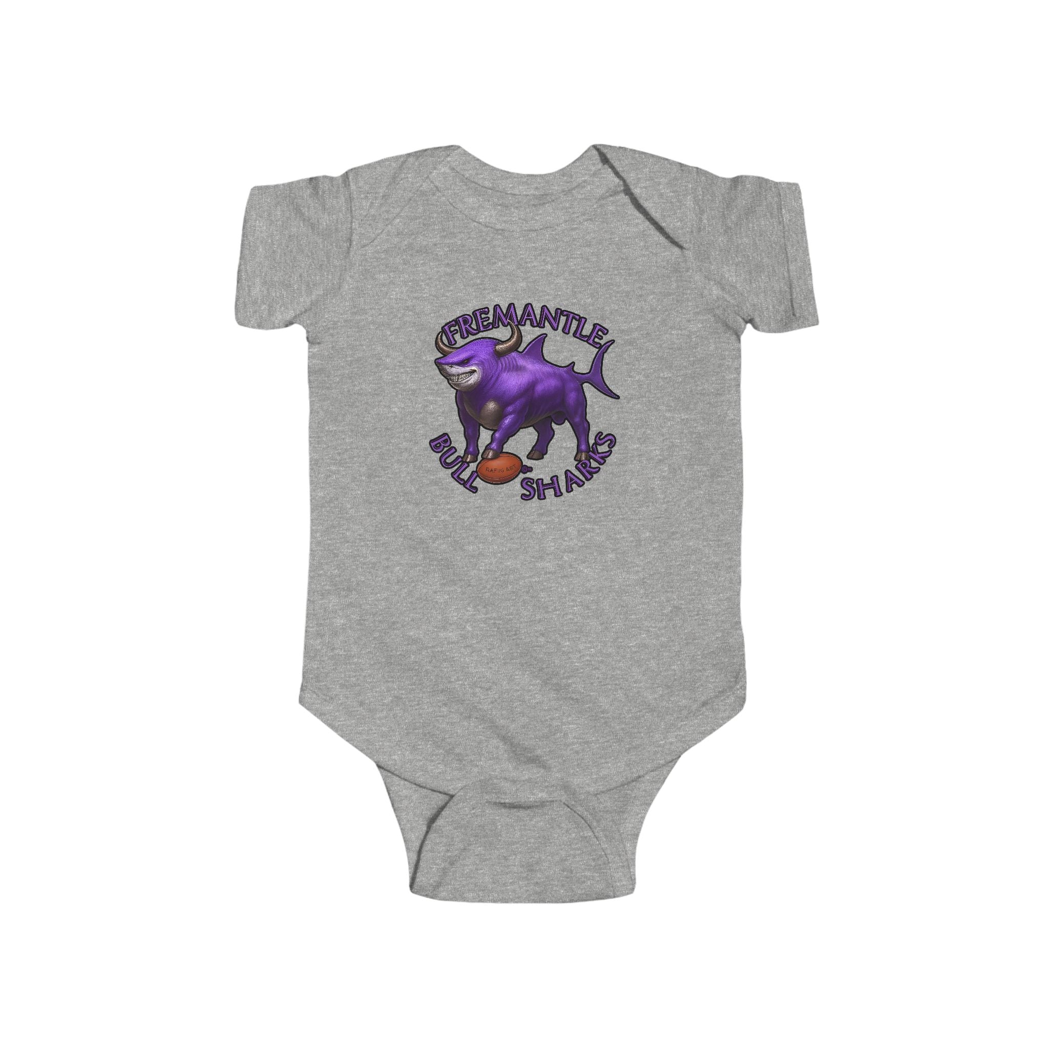 Kids Infant Bodysuit — Fremantle Bull sharks Baby Onesie