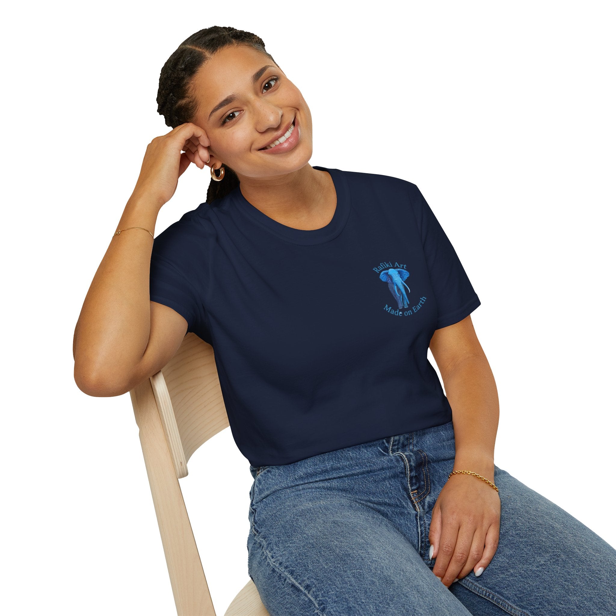Safari Blue Elephant T-Shirt