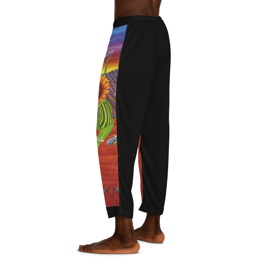 Black Honey Bees Pajama / Lounge Pants. Black