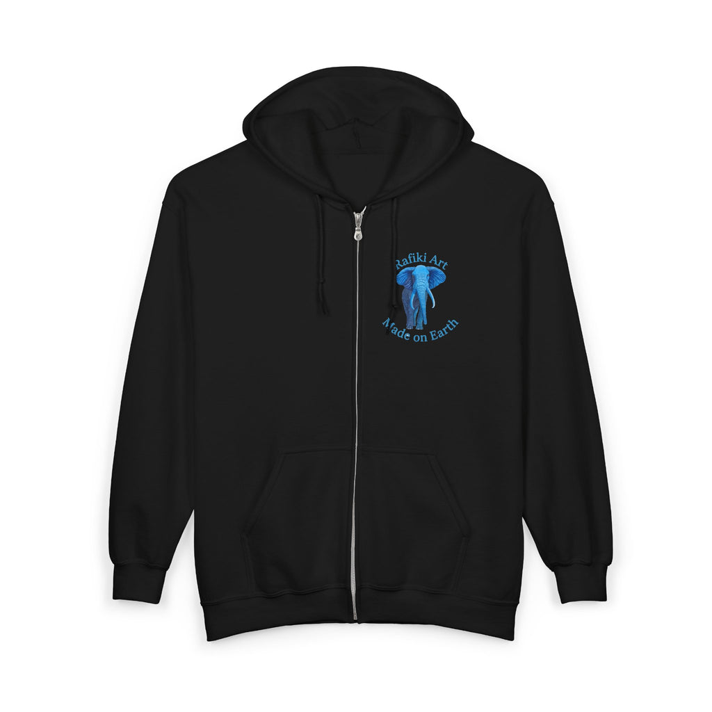 Blue Elephant Full-Zip Hoodie