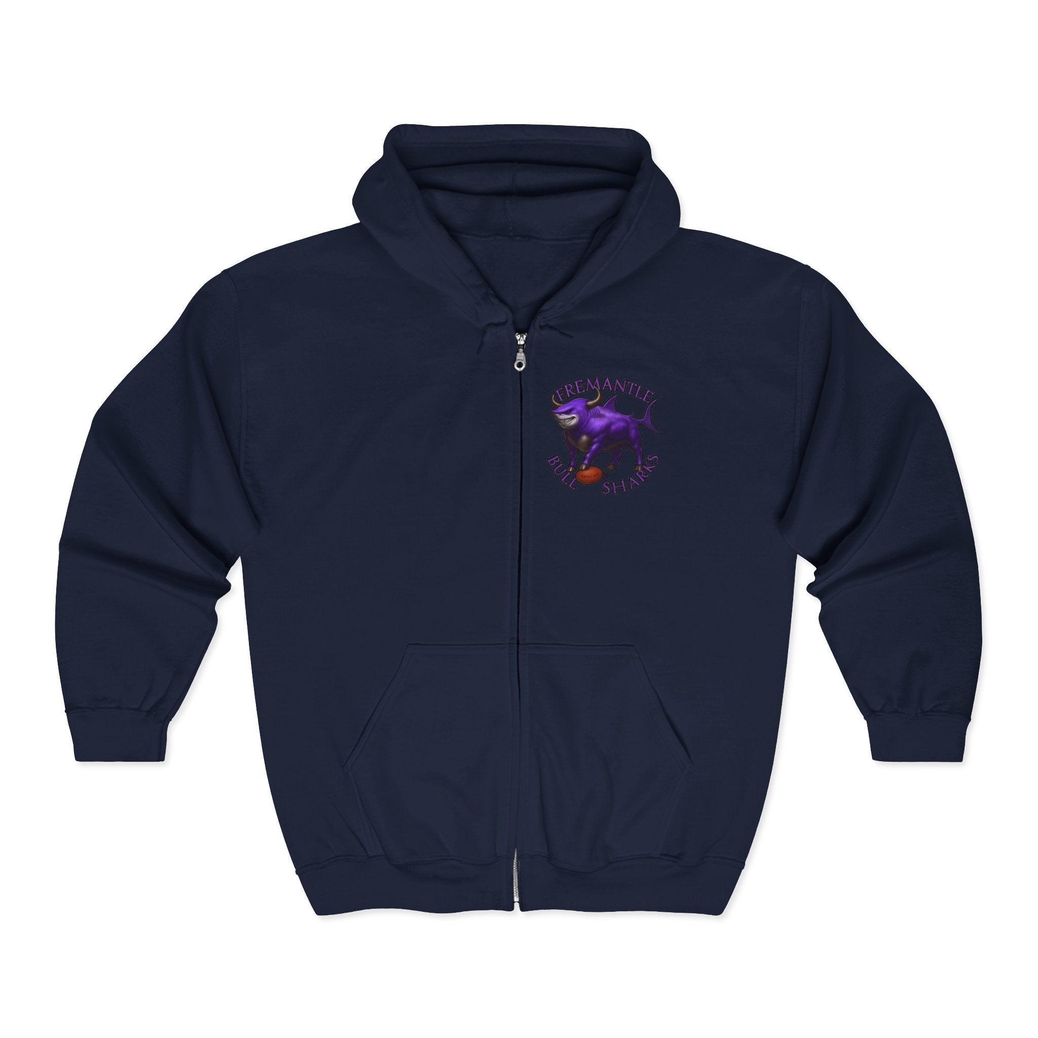 1R. Fremantle Bull Sharks Zip Up Hoodie