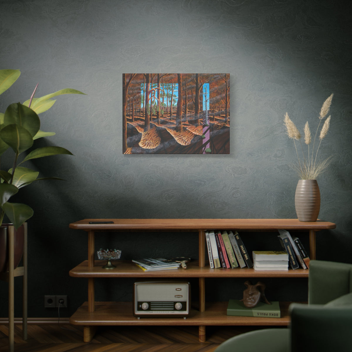 "Before, During, and After the Fire" Stretched Canvas Print
