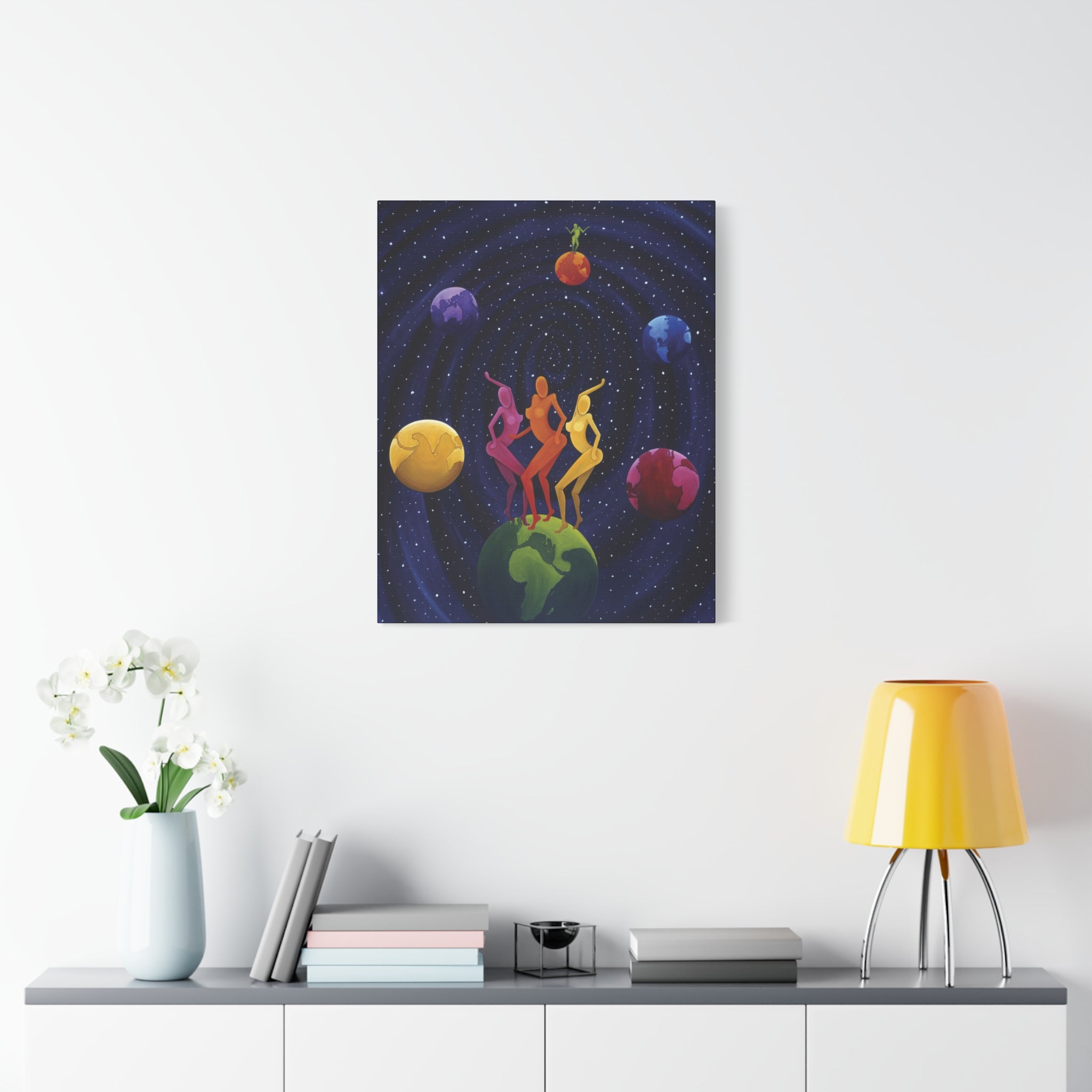 The lovers  Star Crossed Lovers Stretched Canvas Print