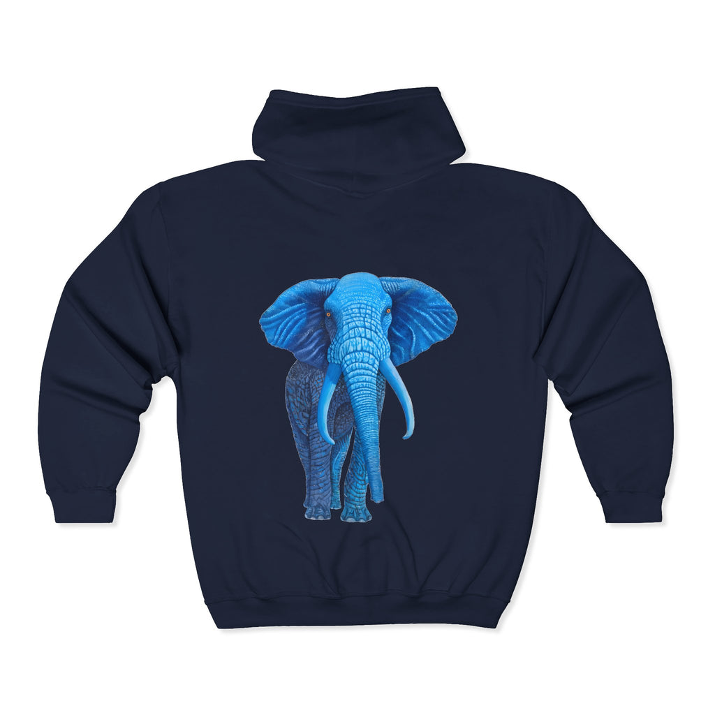 Blue Elephant Full-Zip Hoodie