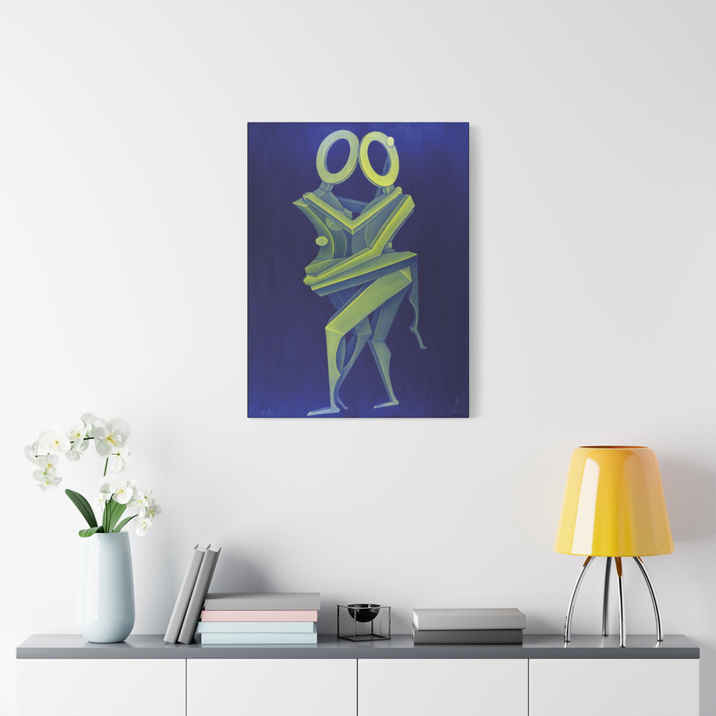 The Lovers Lovers Stretched Canvas Print