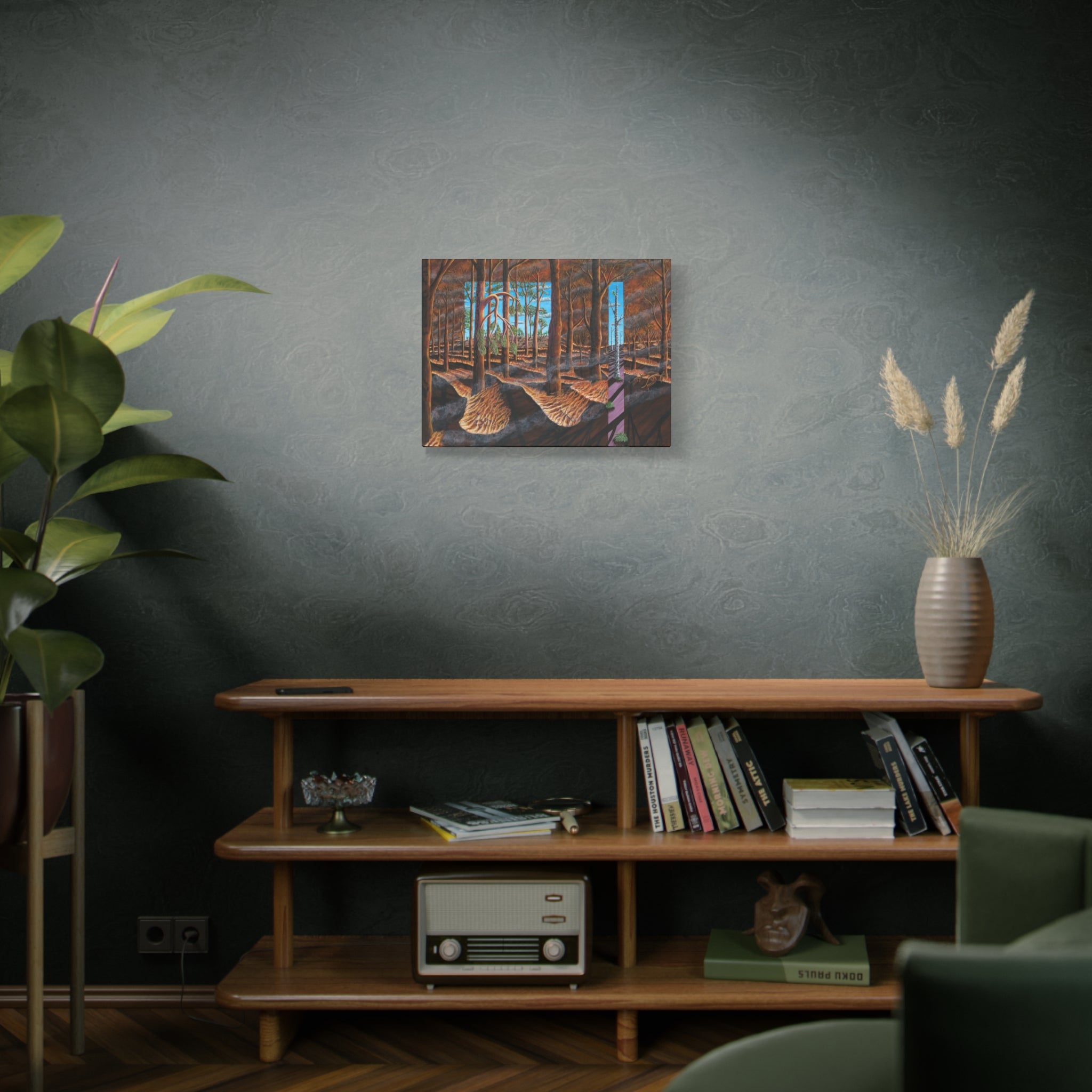 "Before, During, and After the Fire" Stretched Canvas Print