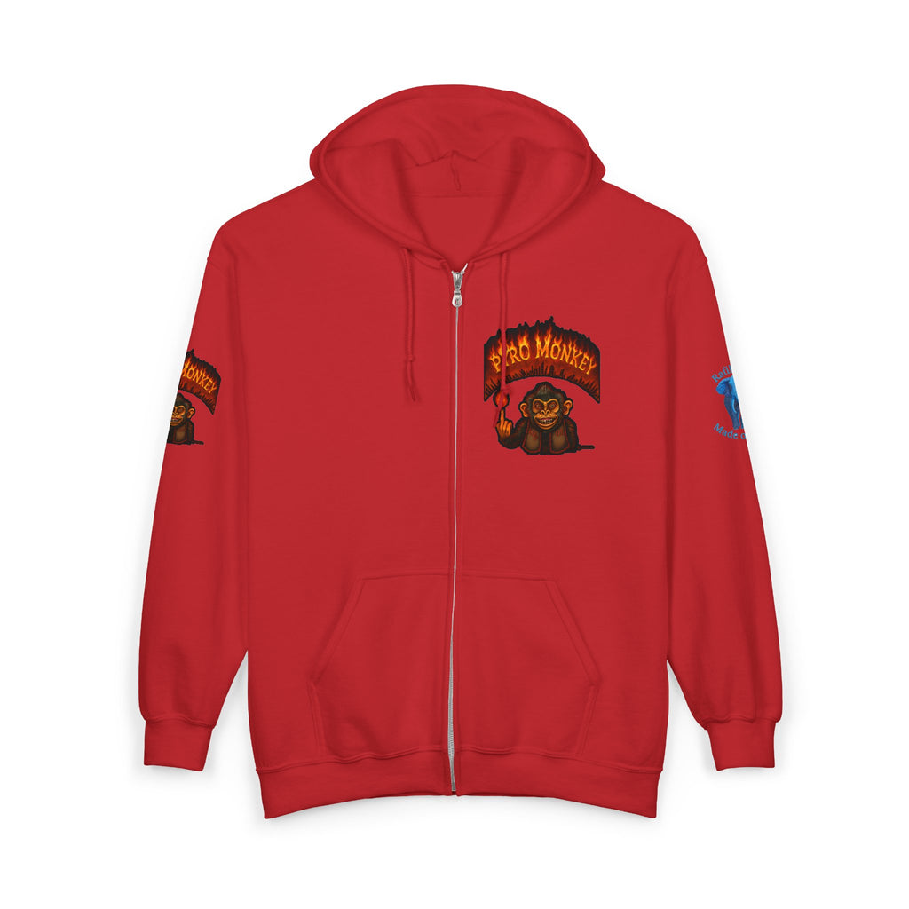 Pyro Monkey Zip Hoodie