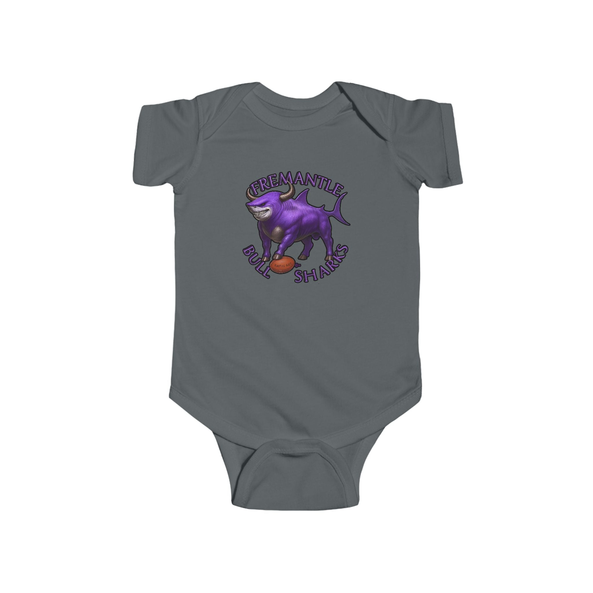 Kids Infant Bodysuit — Fremantle Bull sharks Baby Onesie