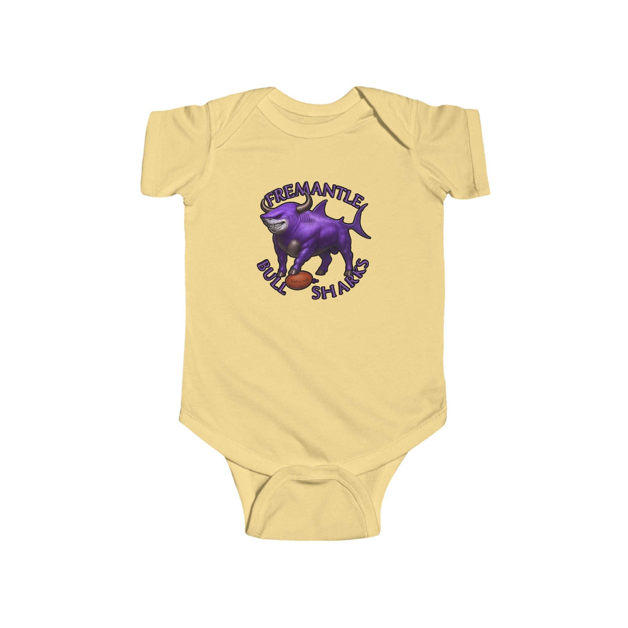 Kids Infant Bodysuit — Fremantle Bull sharks Baby Onesie
