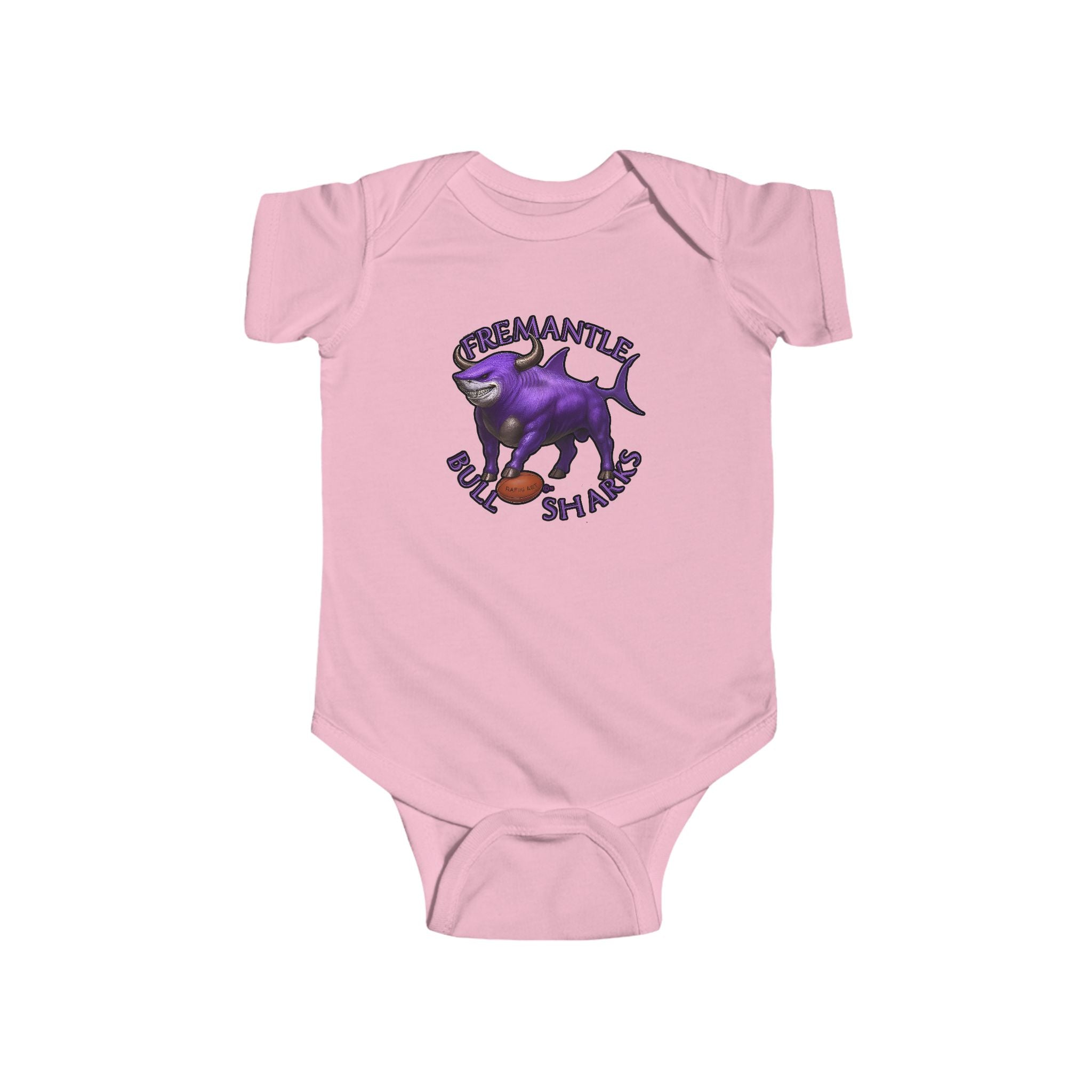 Kids Infant Bodysuit — Fremantle Bull sharks Baby Onesie