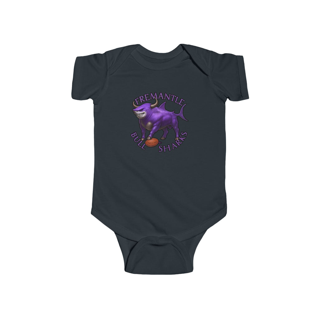 Kids Infant Bodysuit — Fremantle Bull sharks Baby Onesie