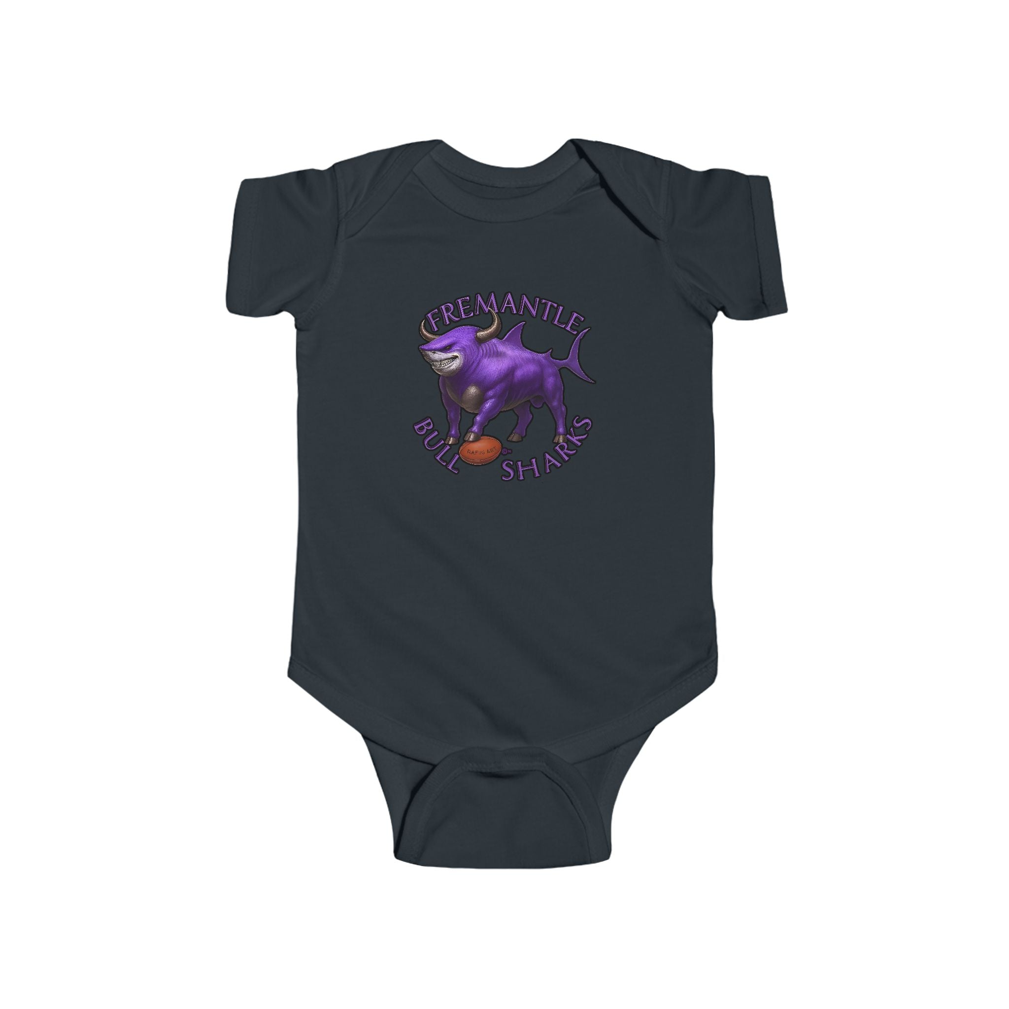 Kids Infant Bodysuit — Fremantle Bull sharks Baby Onesie