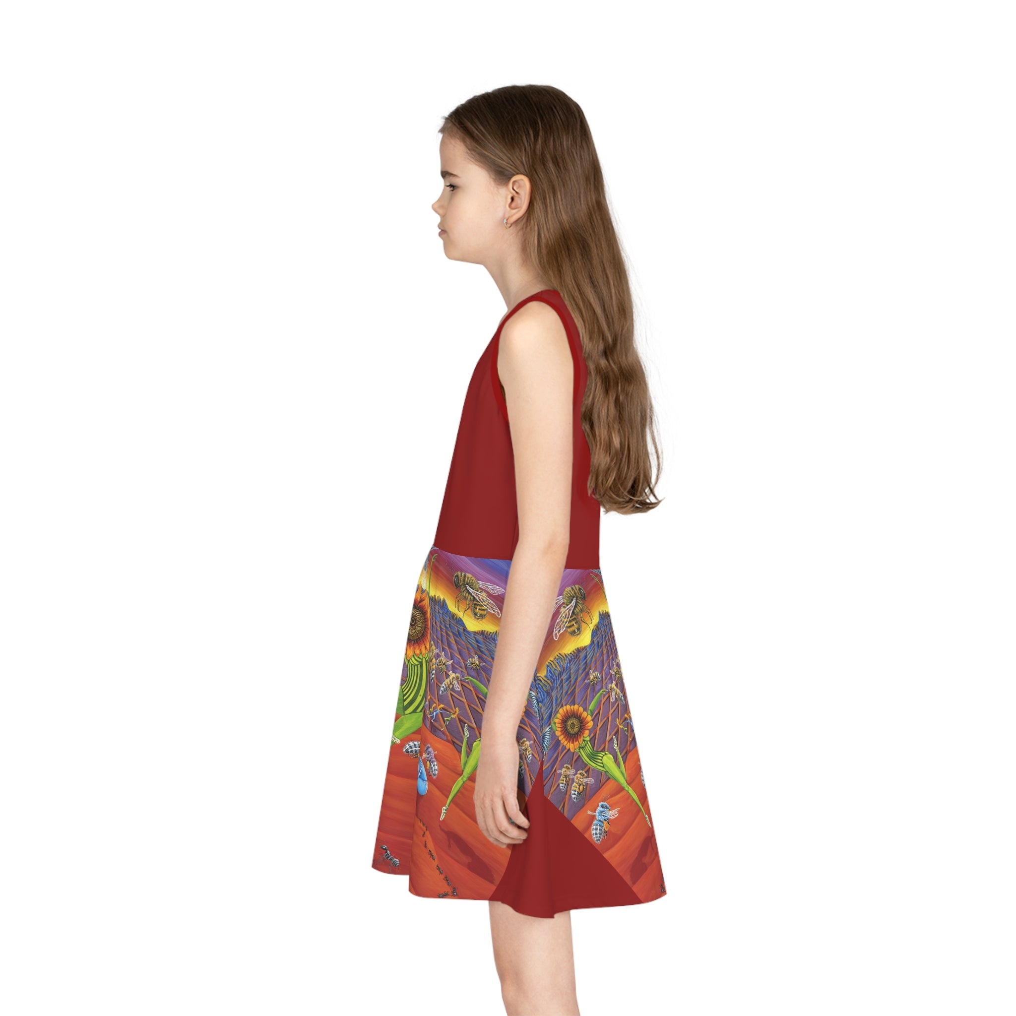 Honey & Bees Nature Sleeveless Sundress