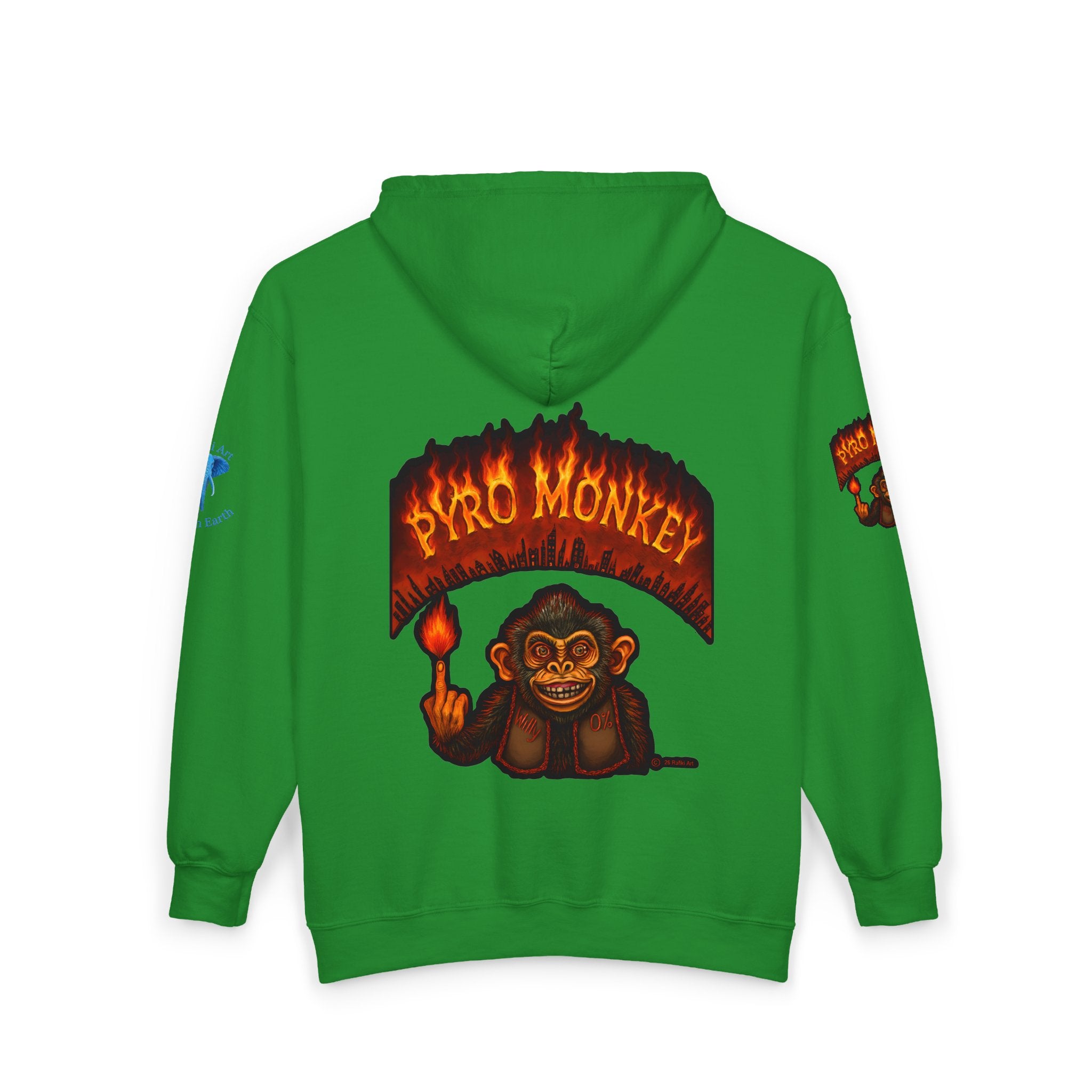 Pyro Monkey Zip Hoodie