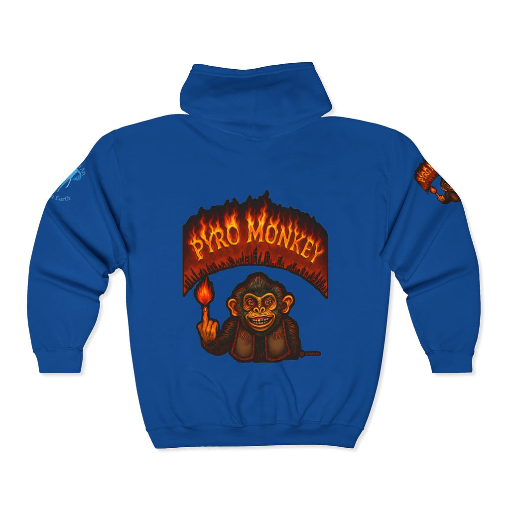Pyro Monkey Zip Hoodie