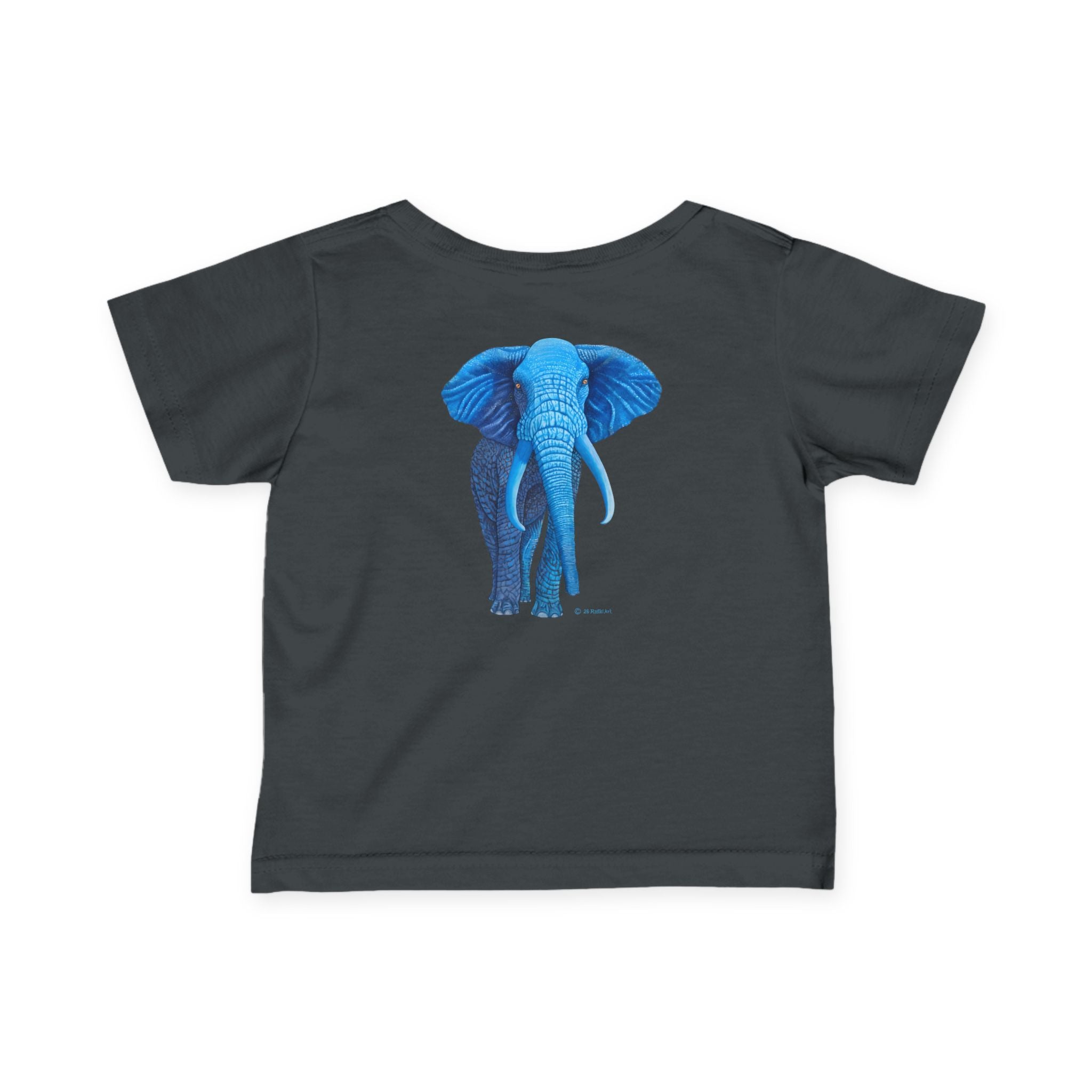 Blue Safari Elephant Infant Tee