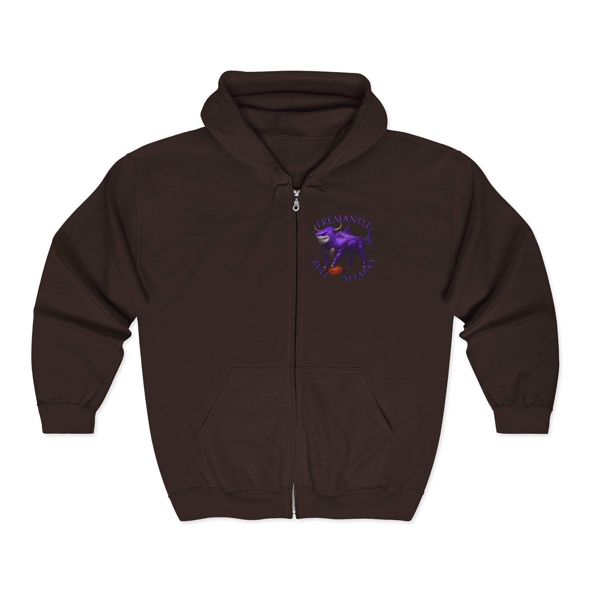 1R. Fremantle Bull Sharks Zip Up Hoodie