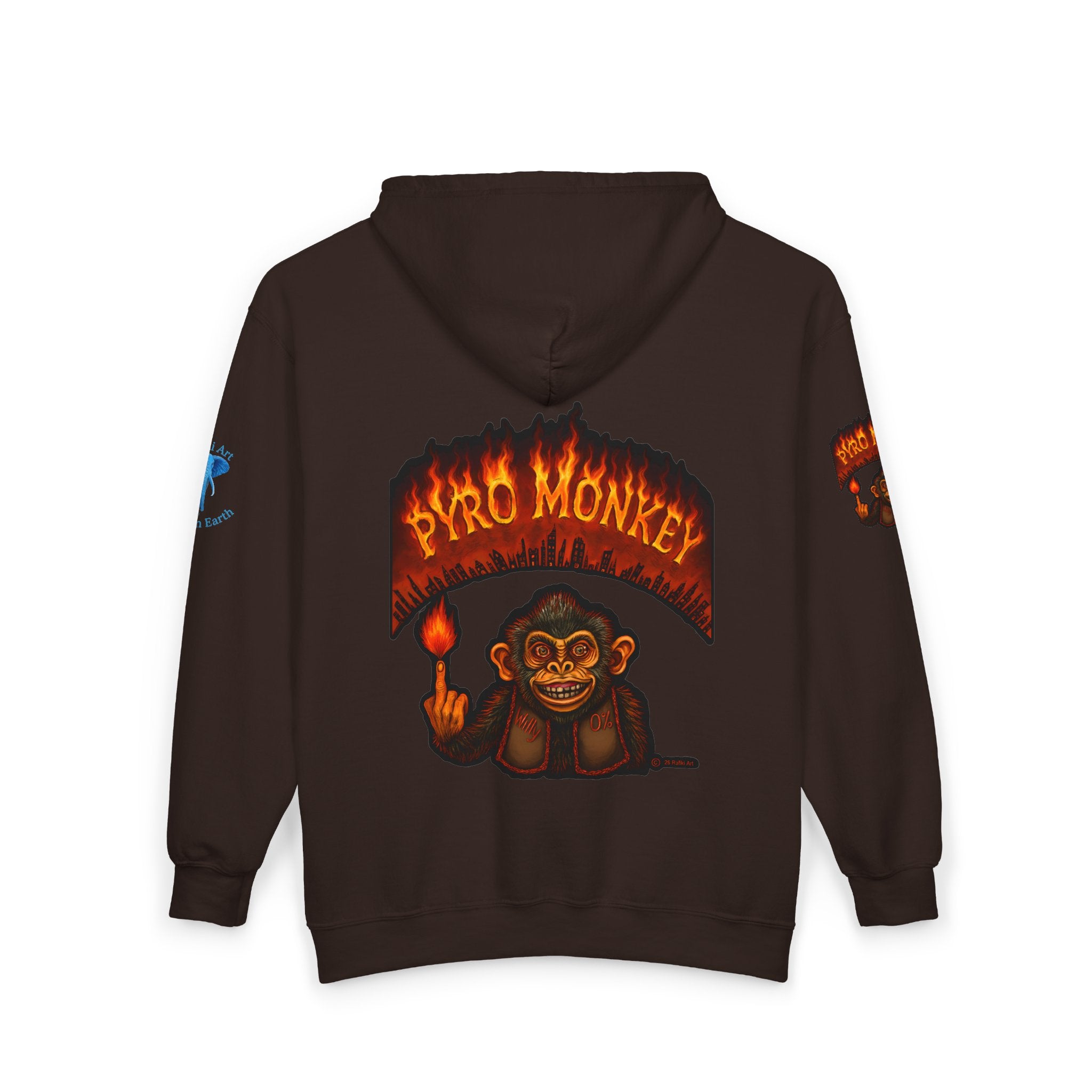 Pyro Monkey Zip Hoodie