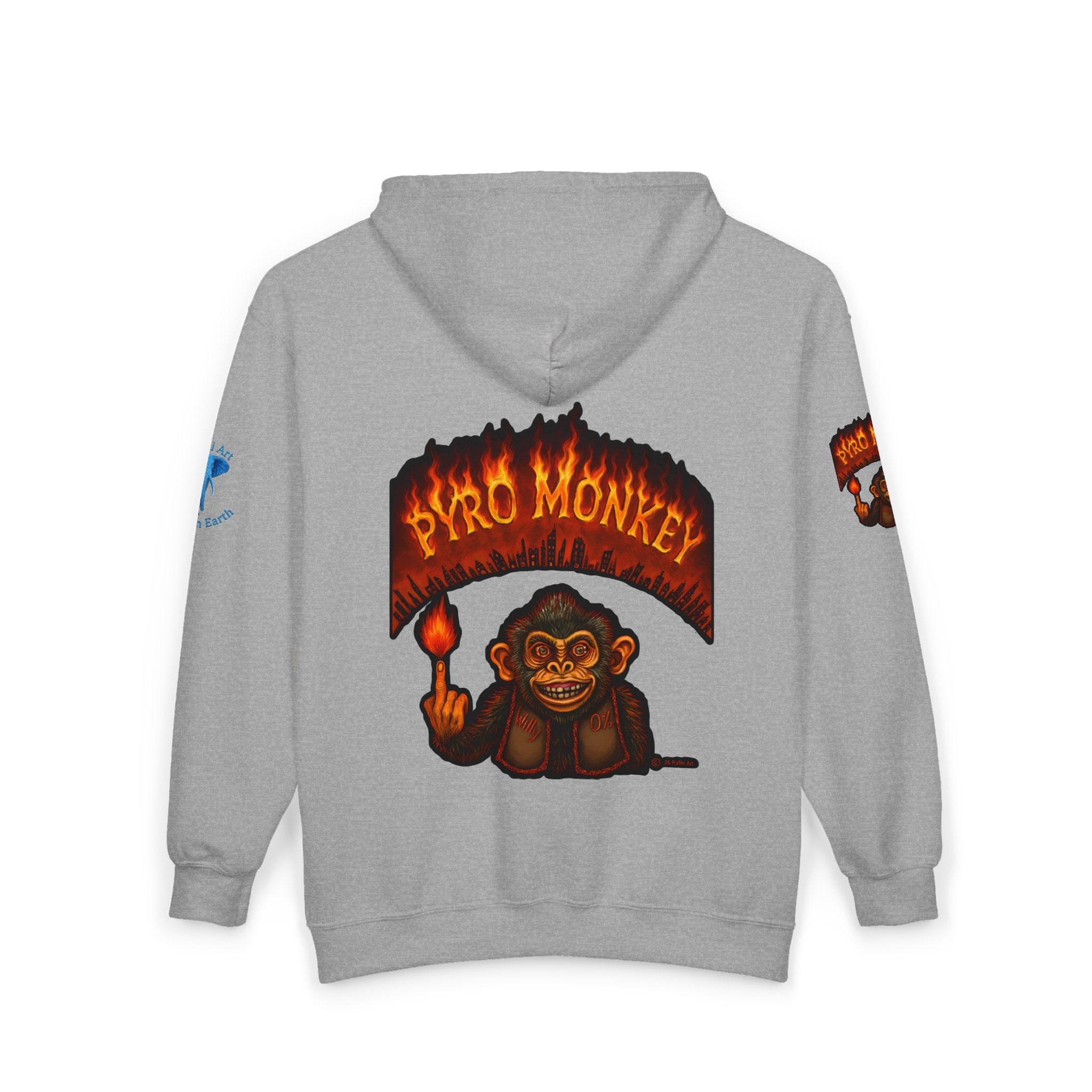 Pyro Monkey Zip Hoodie