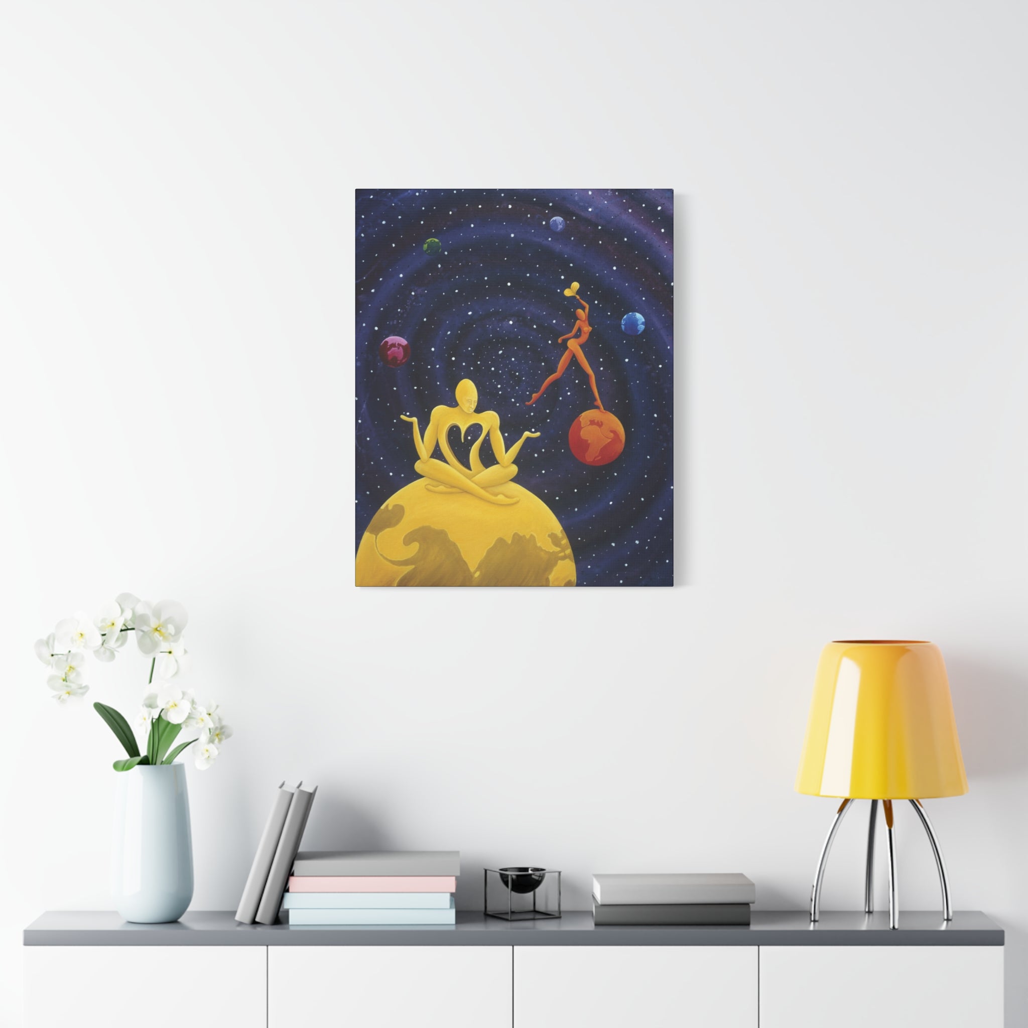 The Lover's. Worlds Apart. Stretched Canvas print