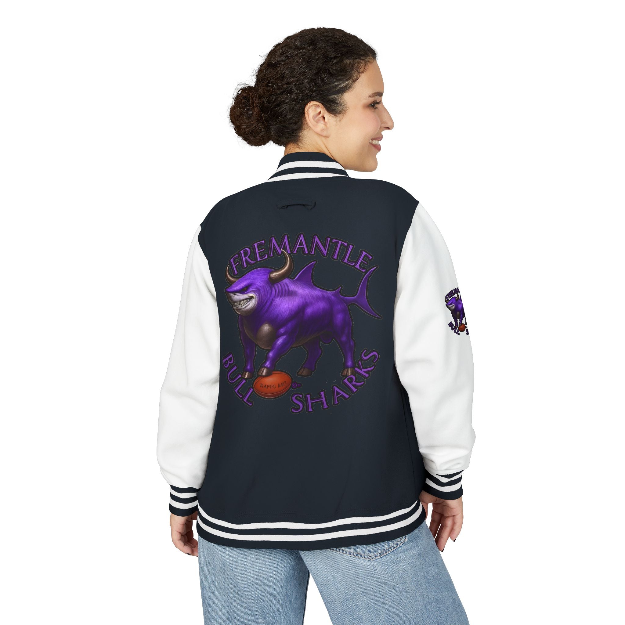 A Fremantle Bull Sharks Letterman Jacket