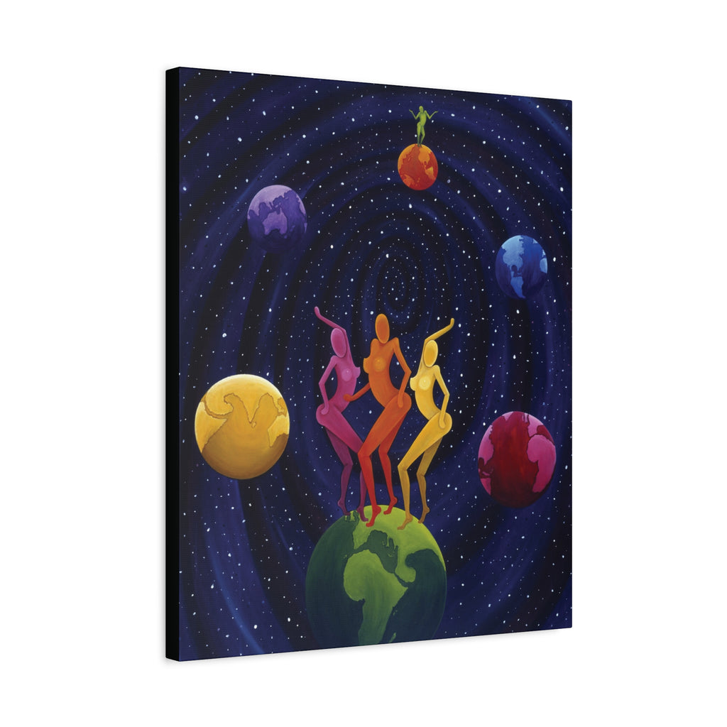 The lovers  Star Crossed Lovers Stretched Canvas Print