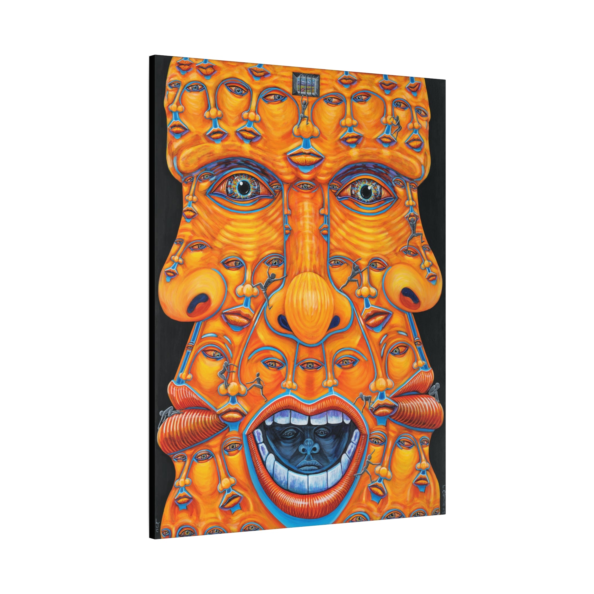 Trying to escape my mind. Stretched Canvas Print — LJ Camille Art