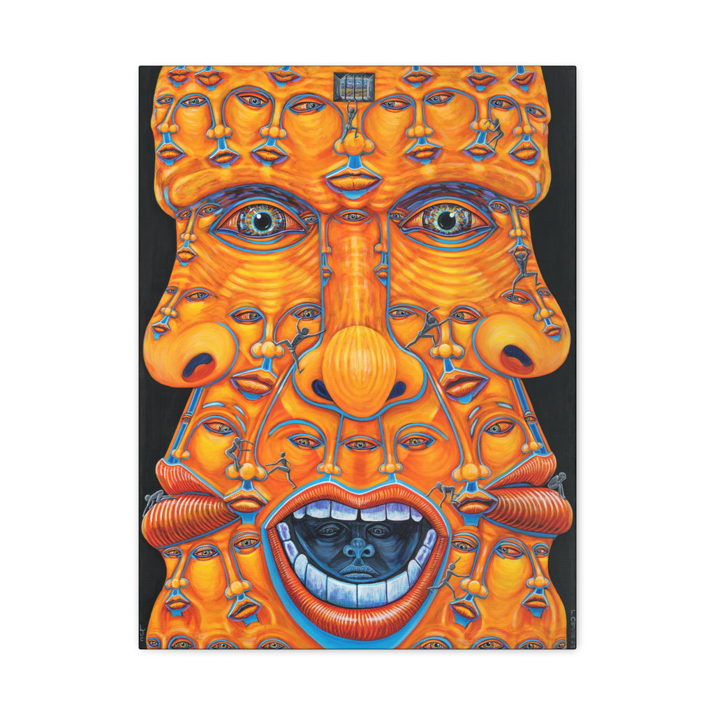 Trying to escape my mind. Stretched Canvas Print — LJ Camille Art