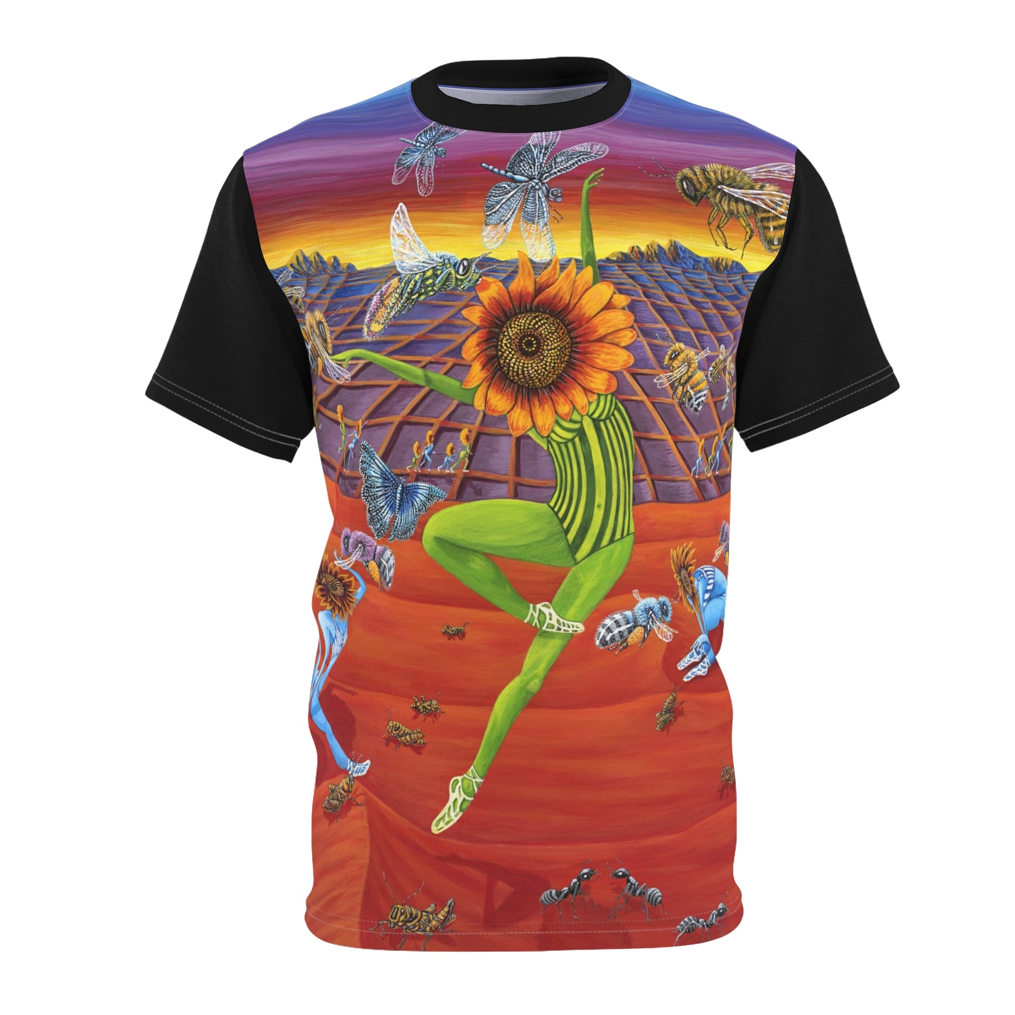 Honey and The Bees All-Over T-Shirt — Spring Floral AOP Tee