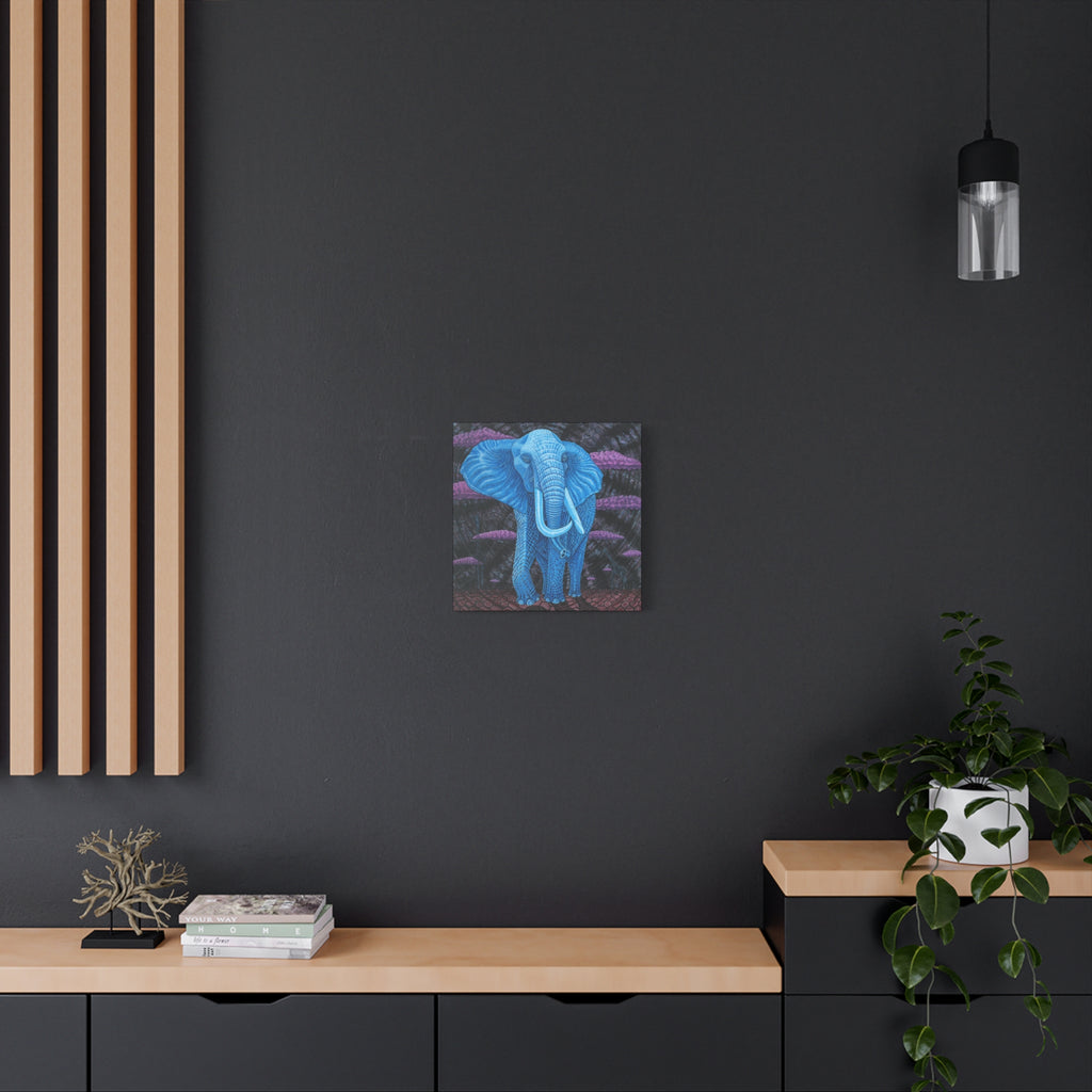 3C. Dream Elephant Stretched Canvas Print— Midnight @ Lake Manyarra