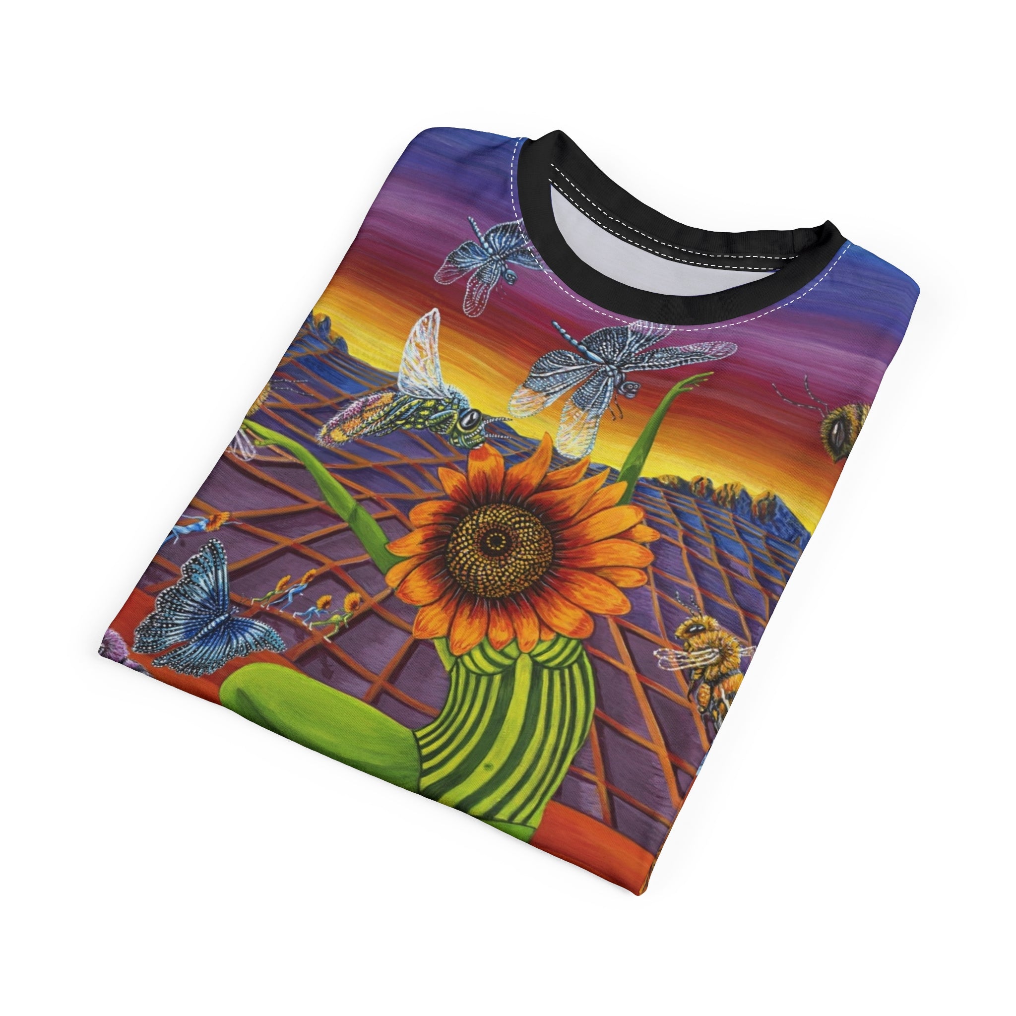 Honey and The Bees All-Over T-Shirt — Spring Floral AOP Tee