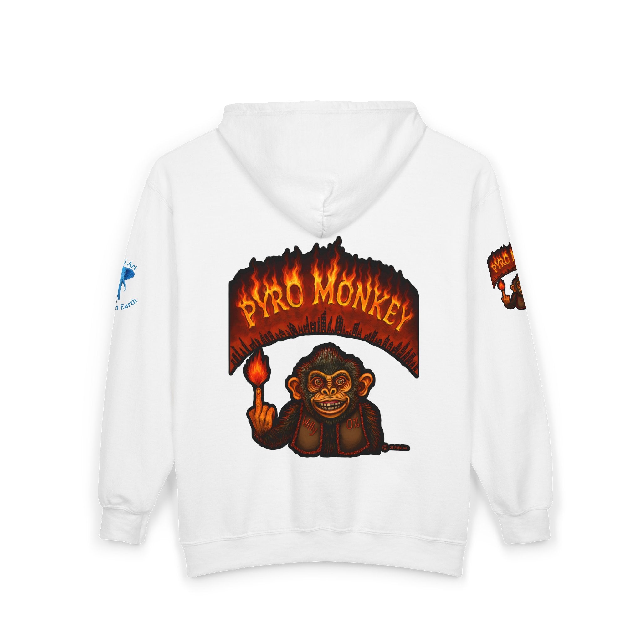 Pyro Monkey Zip Hoodie