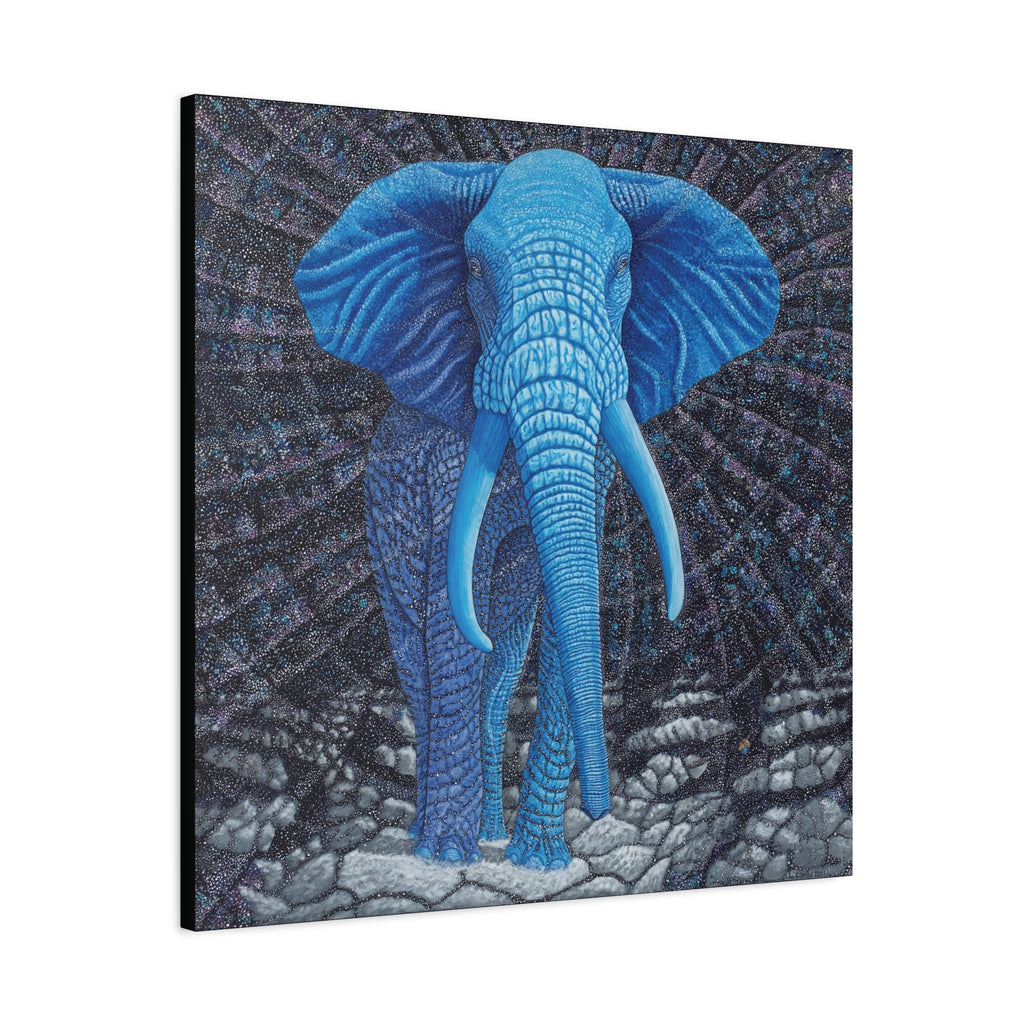 Safari Blue 2, Stretched Canvas Print