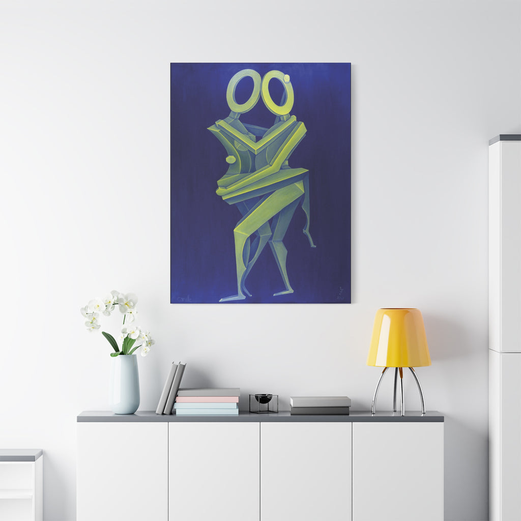 The Lovers Lovers Stretched Canvas Print