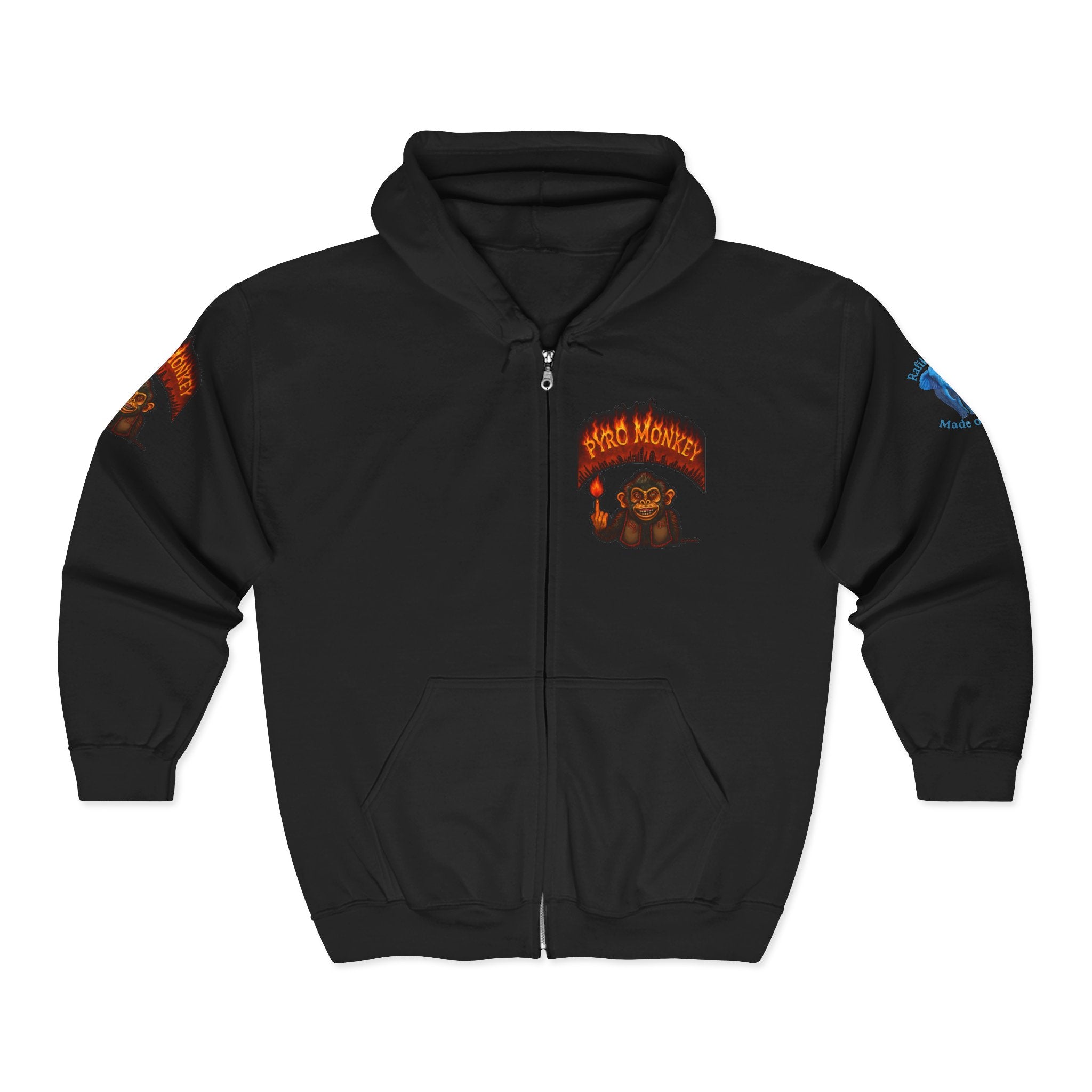 Pyro Monkey Zip Hoodie