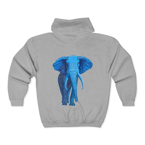 Blue Elephant Full-Zip Hoodie