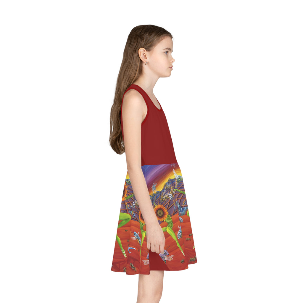 Honey & Bees Nature Sleeveless Sundress