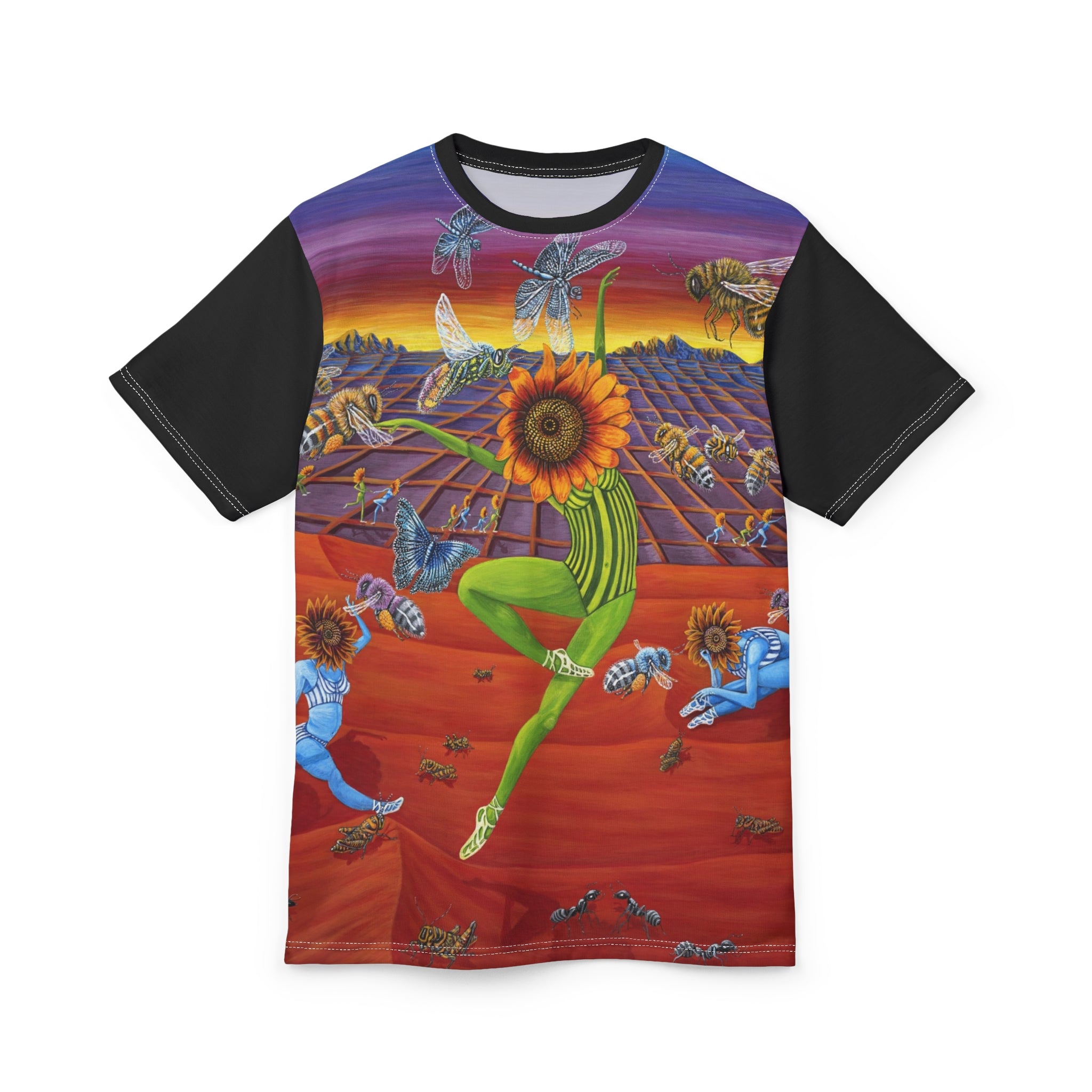 Honey and The Bees All-Over T-Shirt — Spring Floral AOP Tee
