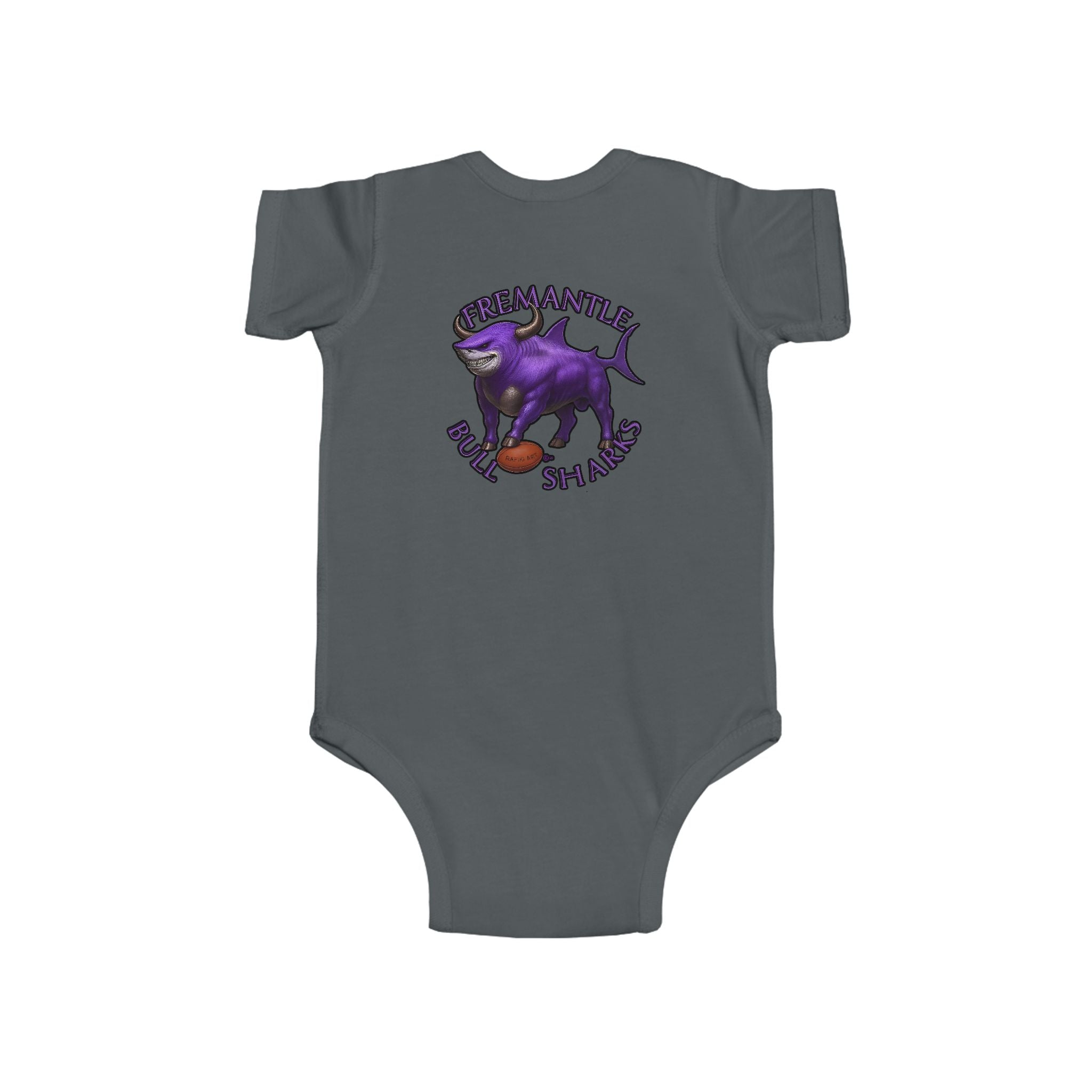Kids Infant Bodysuit — Fremantle Bull sharks Baby Onesie