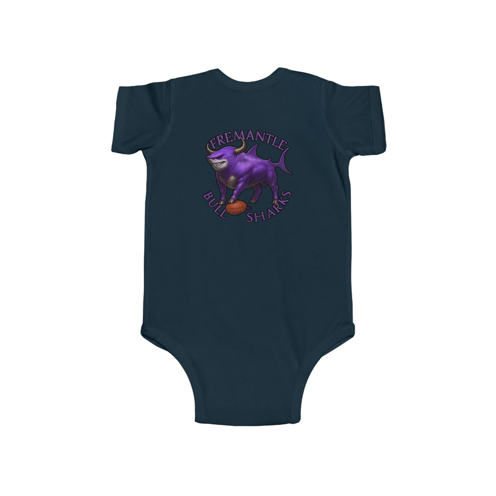 Kids Infant Bodysuit — Fremantle Bull sharks Baby Onesie