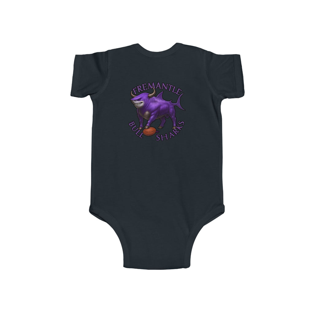 Kids Infant Bodysuit — Fremantle Bull sharks Baby Onesie