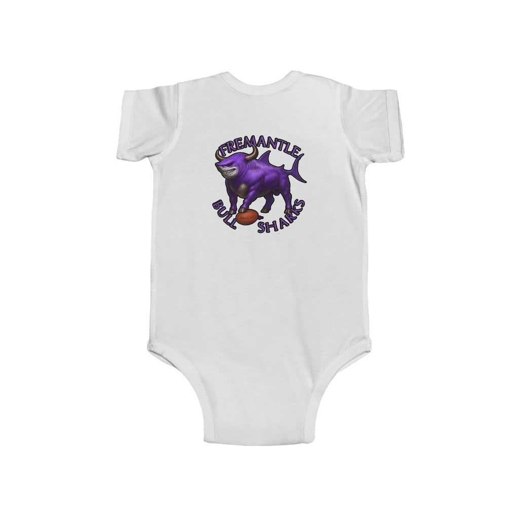 Kids Infant Bodysuit — Fremantle Bull sharks Baby Onesie