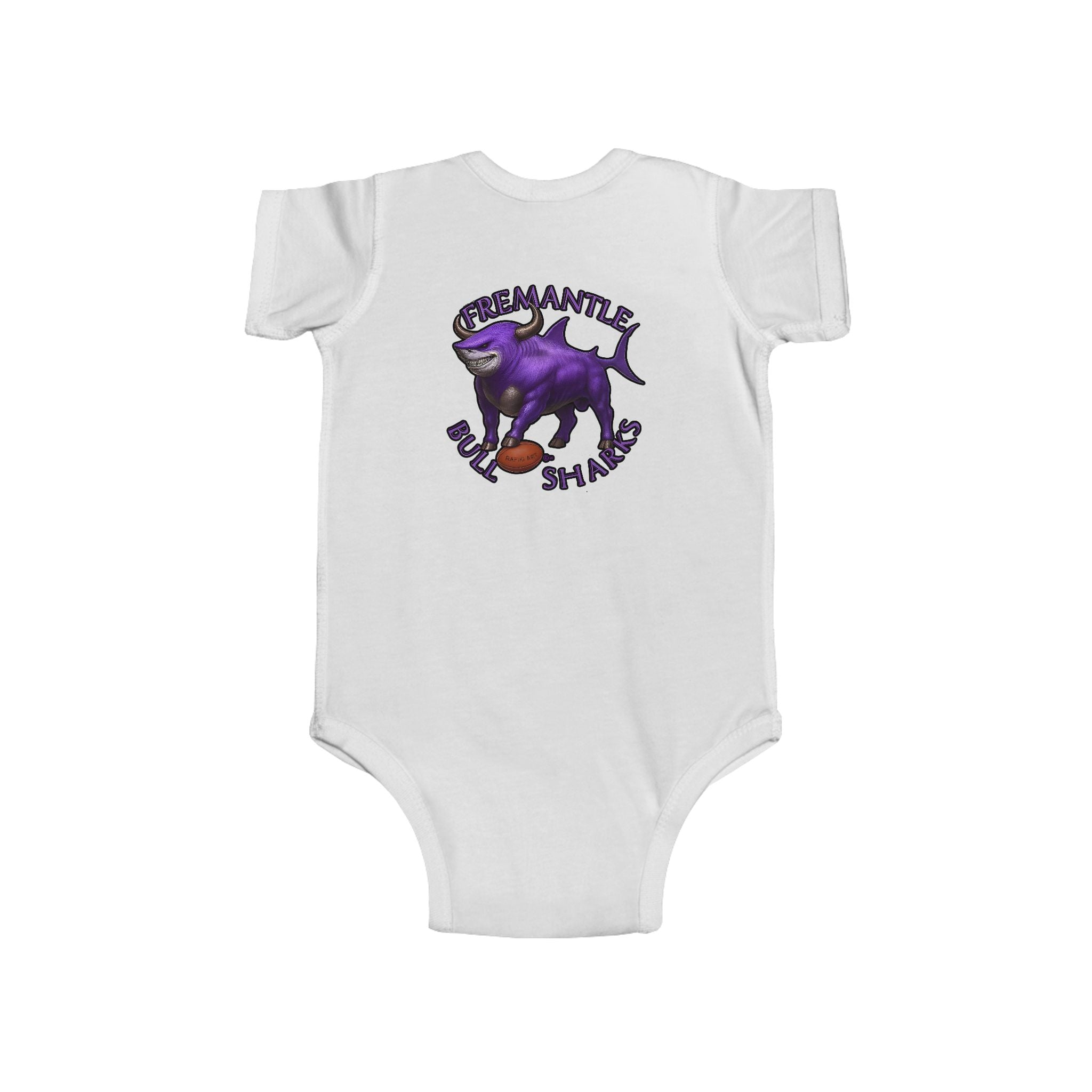 Kids Infant Bodysuit — Fremantle Bull sharks Baby Onesie