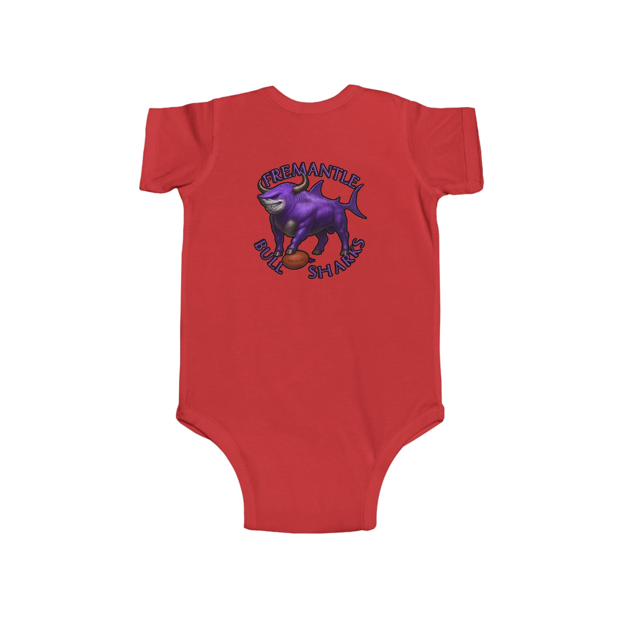 Kids Infant Bodysuit — Fremantle Bull sharks Baby Onesie
