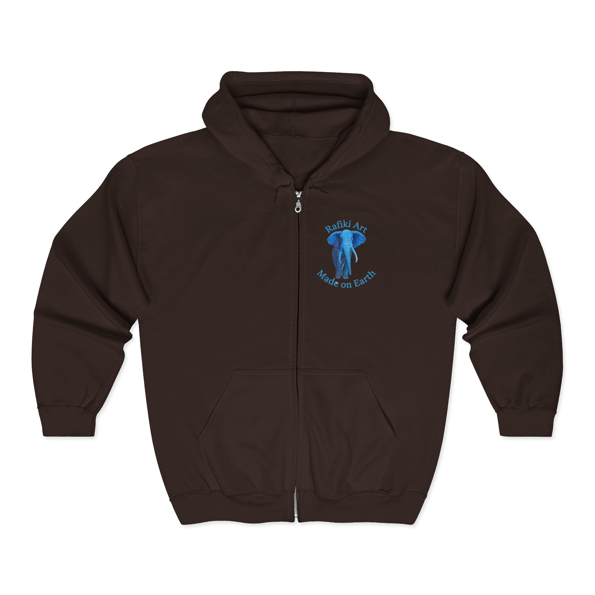 Blue Elephant Full-Zip Hoodie