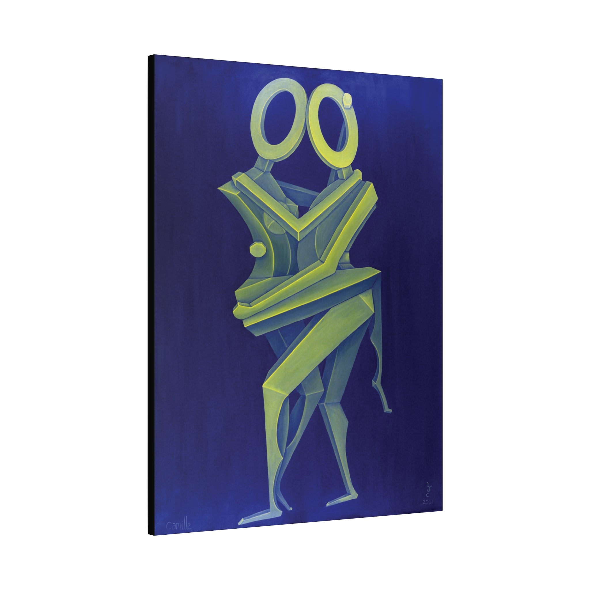 The Lovers Lovers Stretched Canvas Print