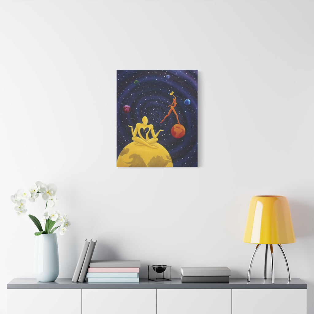 The Lover's. Worlds Apart. Stretched Canvas print